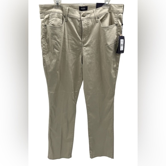 NYDJ Sheri Slim in Feather- Size 14 NWT - Picture 3 of 13